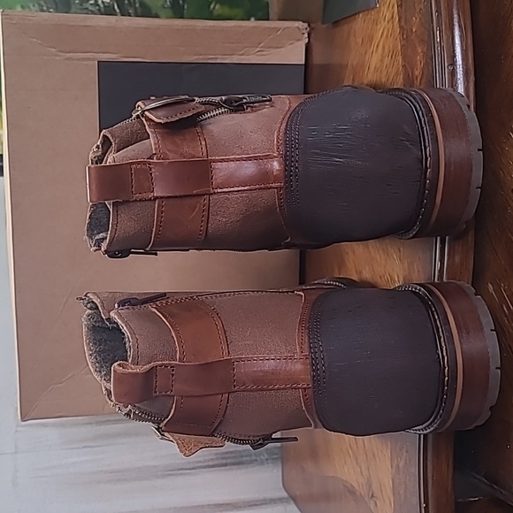 New in box! Bull Boxer 45 Mens 11.5 leather chukka lace up ankle boots cognac main image 8